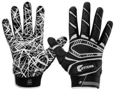Cutters S750 Game Day Padded Gloves Youth M, black