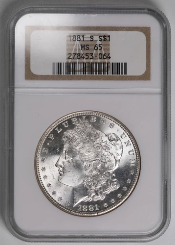 1881 S $1 Morgan Silver Dollar MS65 NGC