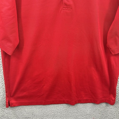 Oxford Golf Shirt Mens Large Red Polo Super Dry Coolmax Performance Golfer Adult - Picture 4 of 11