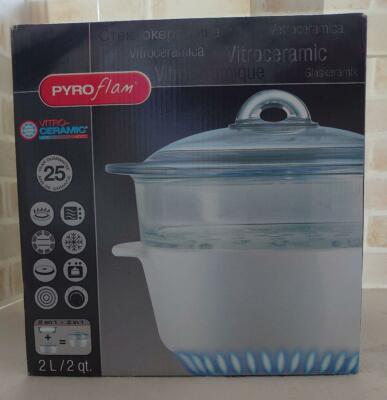 Pyrex Pyroflam Cocotte Steamer Set 2000mL φ200 × 80mm Vitro