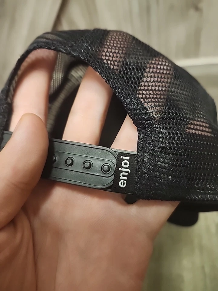 Sombrero de camionero vintage Enjoi Skateboards Rasta Panda OSFM negro Foto 3 de 4