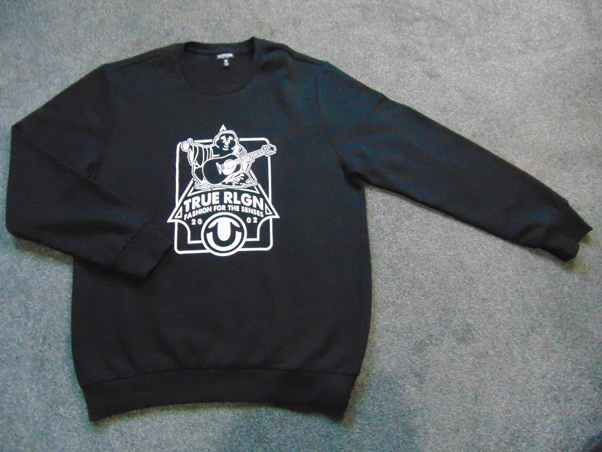 Hooded Sweatshirt True Religion Crew Neck Sweatshirt Black 2pc Set