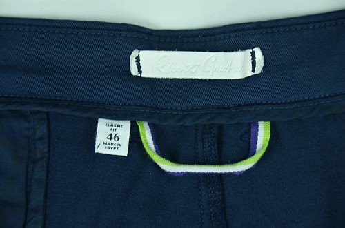 Pantalones Cortos Robert Graham Para Hombre 46 Belgrado Azul Marino Chino Calce Clásico Elastizados Nuevos con Etiquetas - Imagen 5 de 8