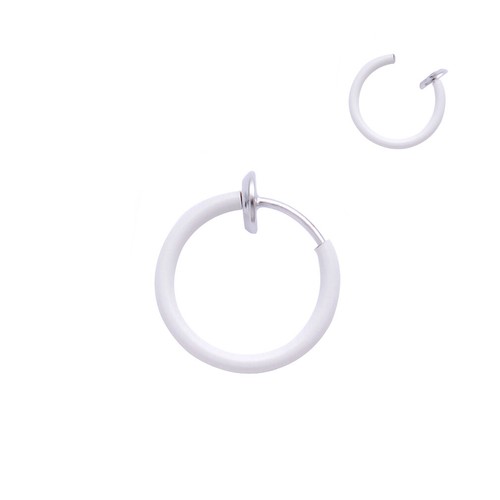 Fake Nose Ring Spring Clip On Fake Lip Nose Helix Lobe Ear Rings Hoop Nose Rings - Imagen 16 de 17