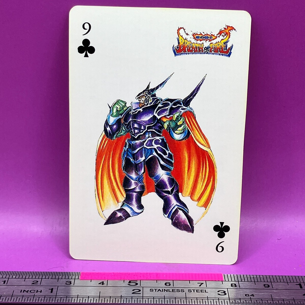 Zog - Breath of Fire CAPCOM Vintage Playing Card Famicom Game