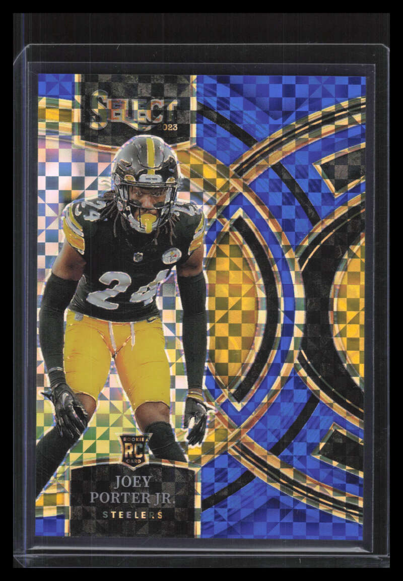 2023 Select Prizm Blue Refractor 179 Joey Porter Jr. Rookie 102/149