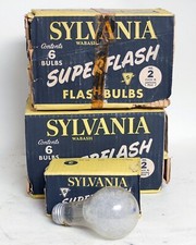 Sylvania Wabash Superflash Flashbulbs Lamp No. 2 M Vintage NEW Old Stock 17x
