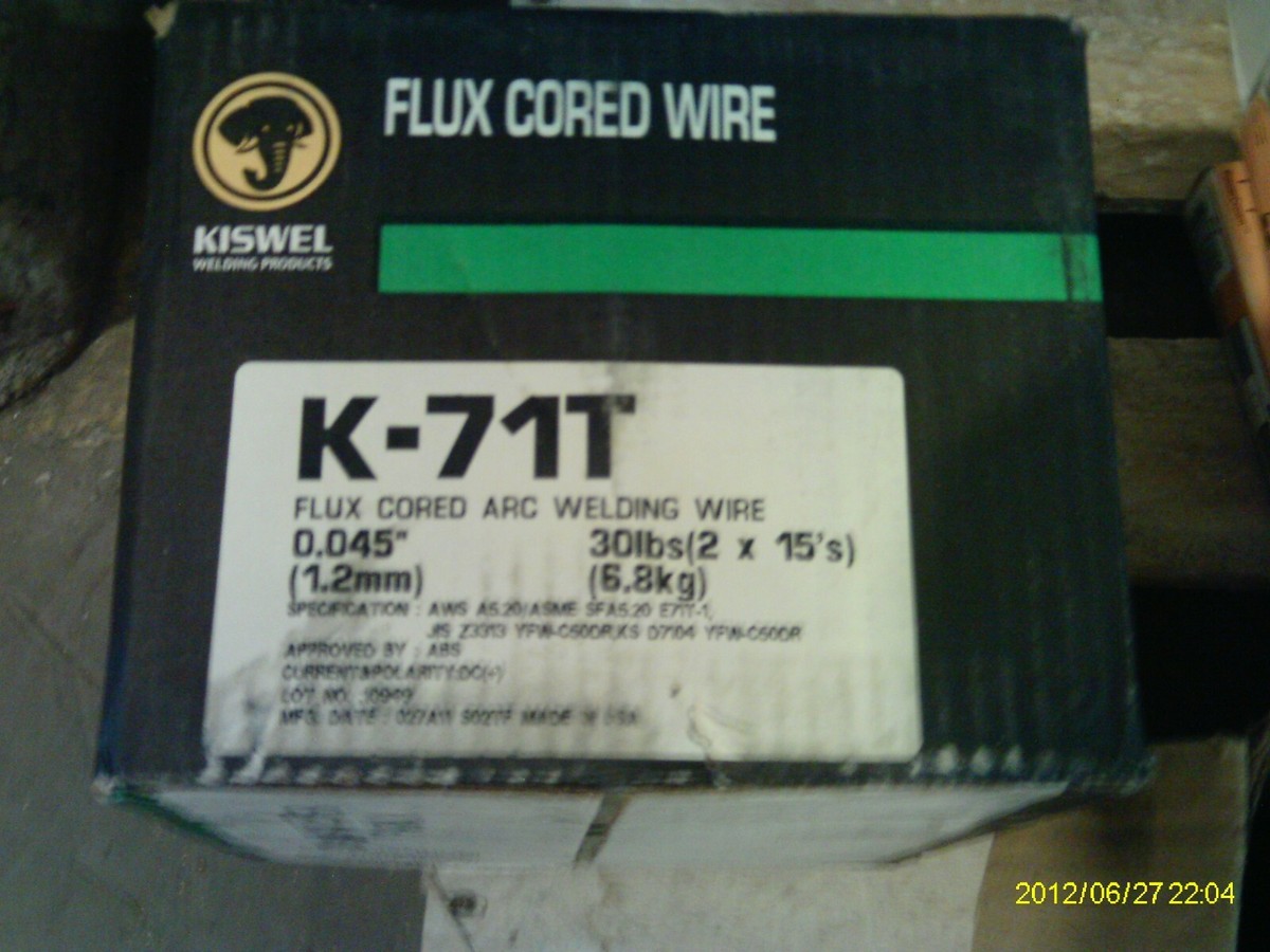 KISWEL Flux cored welding wire E71T-1 .045
