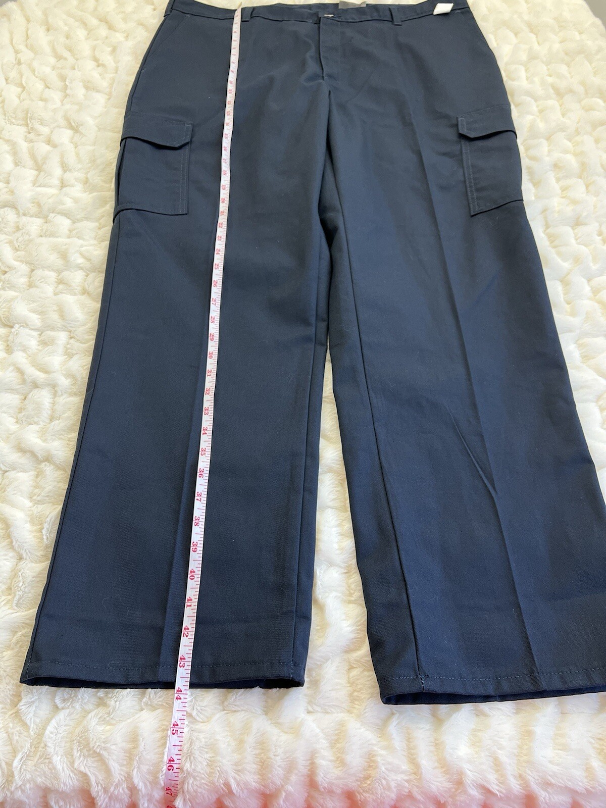 Dickies Loose Fit Cargo Work Pants Men’s Size 40X31 Navy Blue Straight Leg NEW image 4
