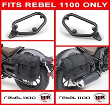 HONDA OEM SADDLEBAG RIGHT (10L) & LEFT (14L) & BRACKETS 20-24 REBEL 1100 CMX1100