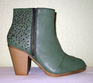 sage green booties
