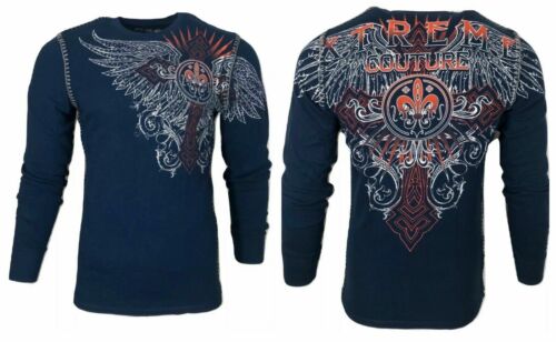 Camiseta Xtreme Couture by AFFLICTION Para Hombre TÉRMICA REMACHADO - Imagen 3 de 12