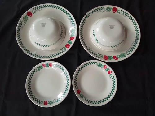 Lot of 6 pcs Corelle Farm Fresh - 2 Dinner, 2 B&B & 2 Cereal Bowls - Excellent!
