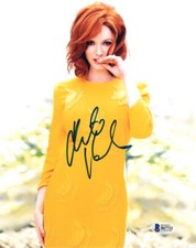 CHRISTINA HENDRICKS SIGNED AUTOGRAPHED 8x10 PHOTO GOOD GIRLS MAD MEN BECKETT BAS