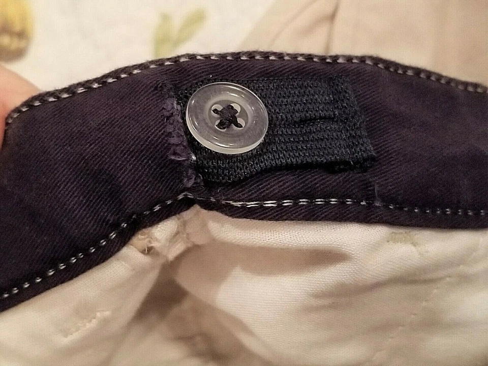 Boys SZ 18R J. Khaki CHINOS Flat Front Adj Waste Light Stone Gray 27" Inseam - Image 4 of 4