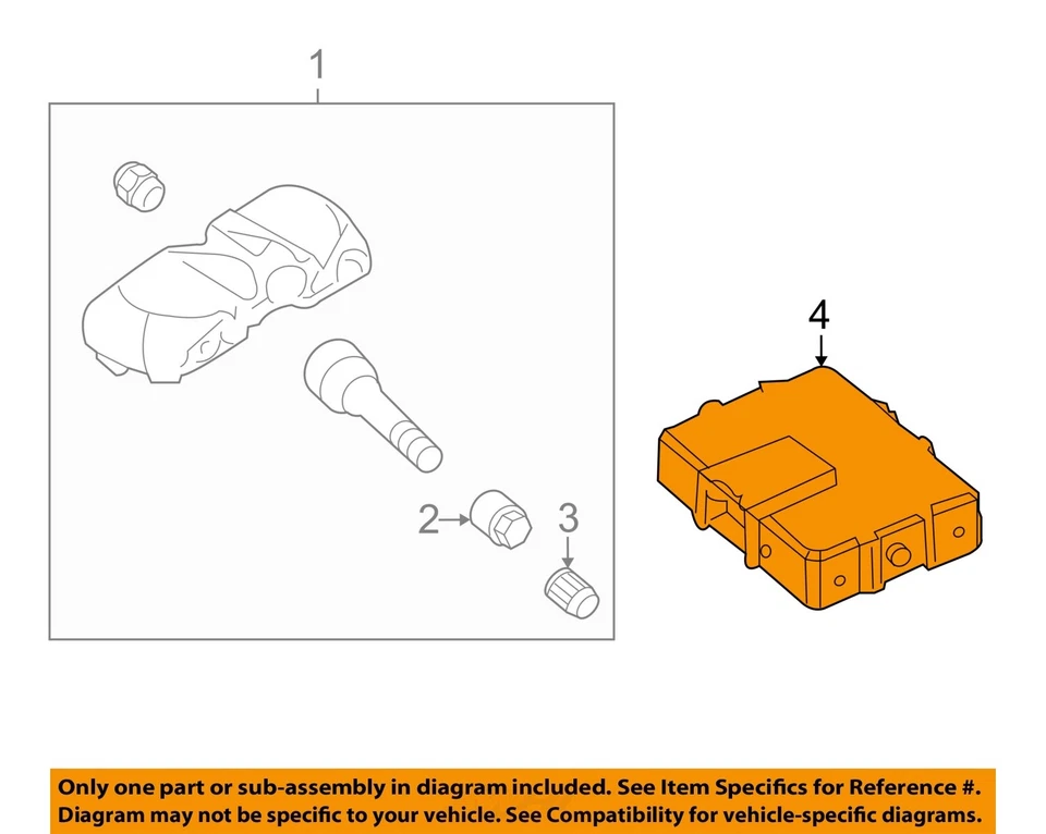 Sistema de monitoreo de presión de neumáticos usado (TPMS) modo de control se adapta a: Kia Spectra S 2008 Foto 3 de 4