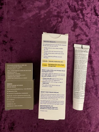 2Gifts+Nivea Q10PowerAnti-Ageing Eye Cream with Anti-Wrinkle Firming Power 15 ml - Picture 2 of 2