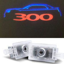 New 2x 300 Car Led Door Ghost Laser Projector Puddle Lights Hd For Chrysler 300