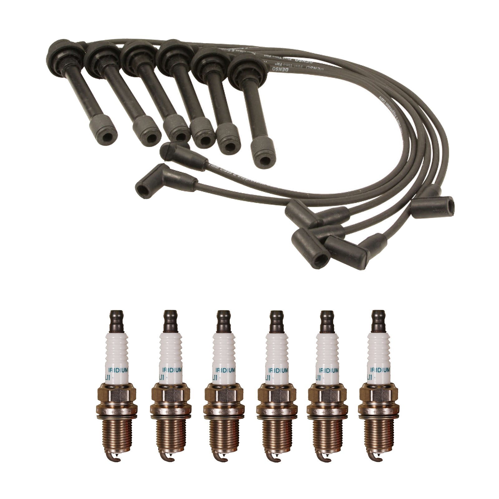 Denso Wire Set 7mm  6 Iridium Long Life Spark Plugs .044 Kit For Trooper 3.2 V6