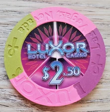 $2.50 Las Vegas Luxor Casino Chip - Uncirculated