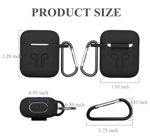 Fashion 9 In 1 Airpod 1&2 Case & Accessories - Black - Picture 8 of 9