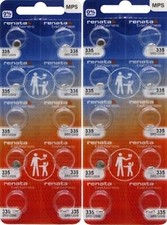 20 Renata 335 SR512SW Silver Oxide 1.55v 0 MERCURY Batteries EXP 02/2028