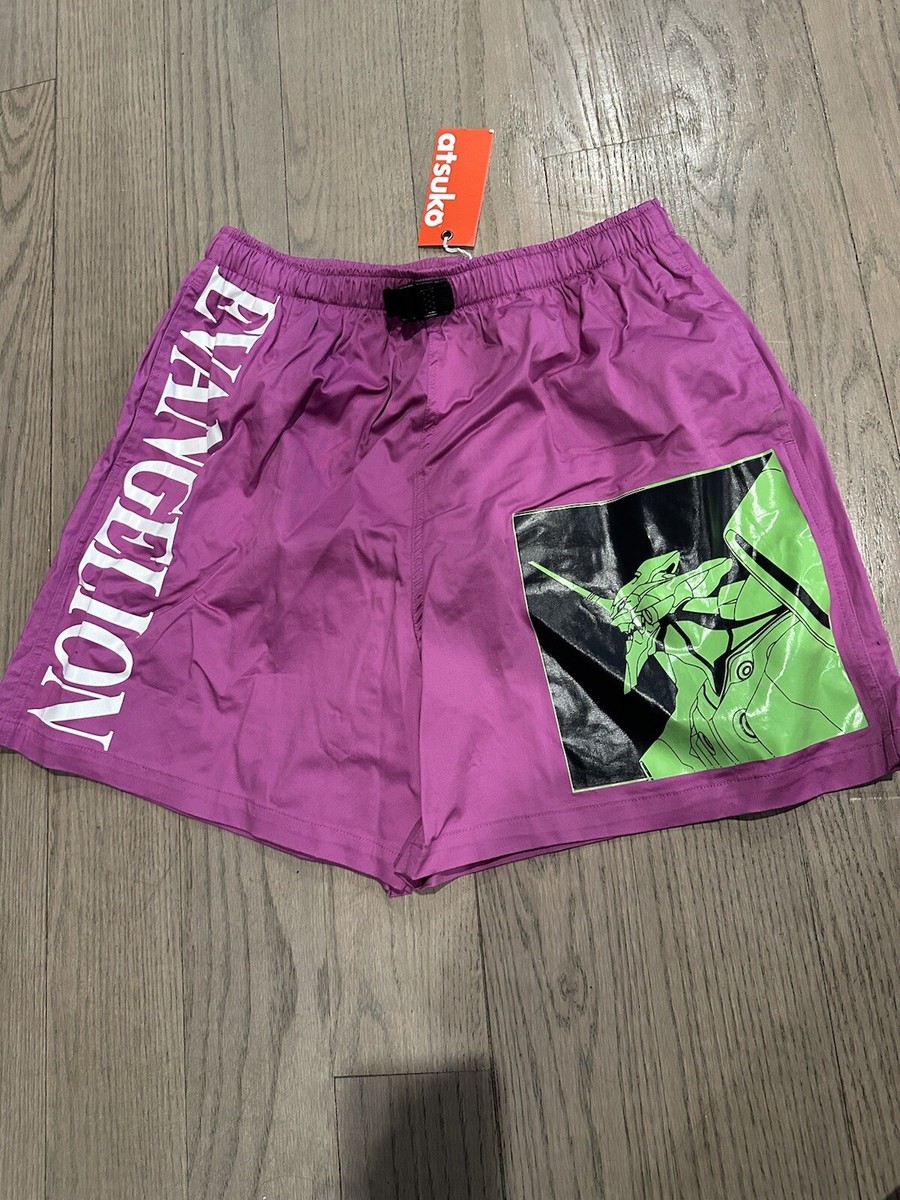 Neon Genesis Evangelion Unit-01 Men's Pink Shorts Size Medium New