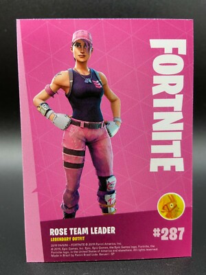 Panini Fortnite Series 1 Rose Team Leader 287/300 Legendary Crystal Shard /  Ice