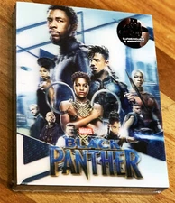 Black Panther (Blufans) Double Lenti 2D+3D Blu-Ray Steelbook [Sealed + Mint]