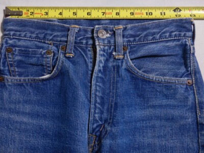 Vintage Levi's 504 ZXX Big E Rivet Redline Selvedge Cutoff Jeans