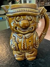 Ceramic Mug Drunk Businessman Vintage Made In Japan 7” Kitsch Decor