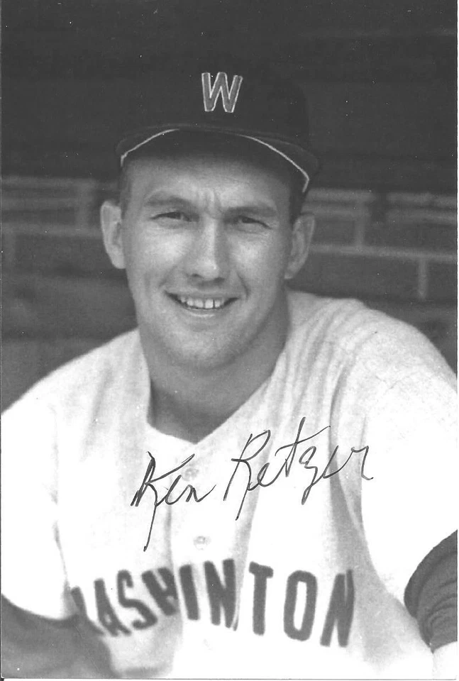 RAR Baseball;Ken Retzer SENATORS signed,framed(29x21cm) AUTOGRAPH PHOTO(15x10cm) - Bild 2 von 2
