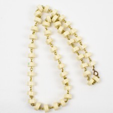 Vintage Off-White Lucite Long Necklace