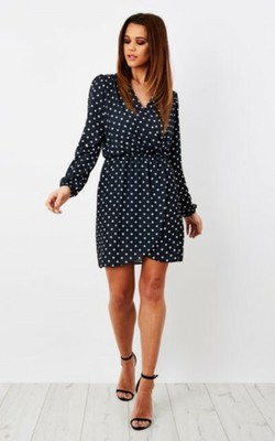 polka dot wrap dress uk