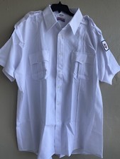 Uniforms today Men's White Short Sleeve G4S Security Shirt Size 2XL NEW