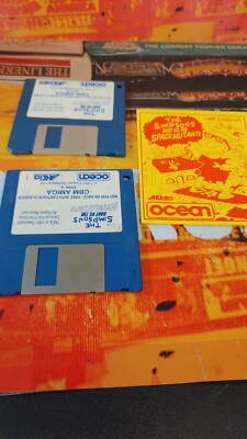 Simpsons Bart vs Space Mutants  Commodore Amiga (2 Disk, Manual) works 16-bit