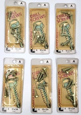 Midwest Fastener #10 X 3/4" Self Drill Screws Hex Head Silver 6 Pk Lot of 6