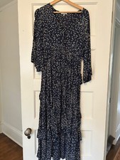 Ganni Tiered Midi Dress - Size 36
