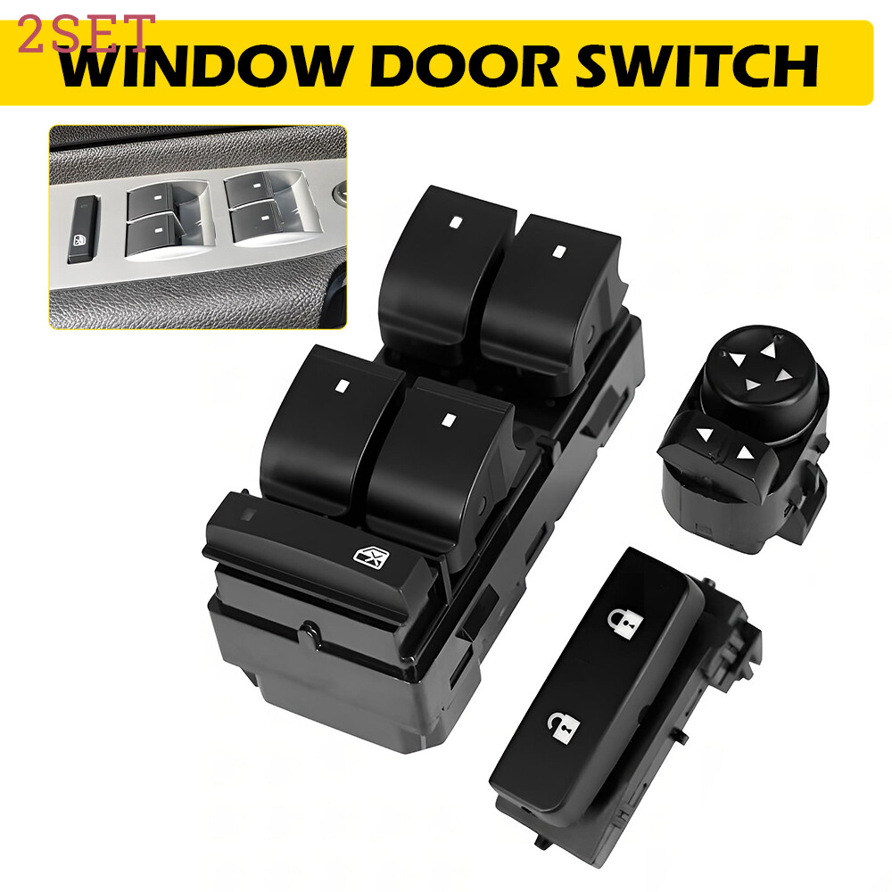 6x Switch Control Window Door Lock Mirror For Chevrolet Silverado GMC Sierra EXC