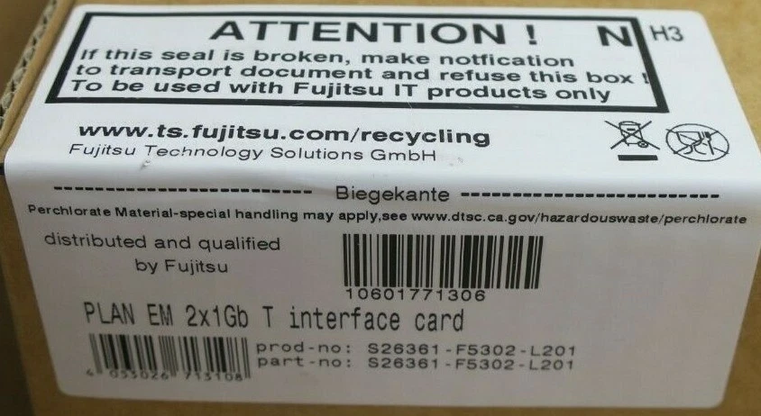 New Fujitsu PLAN EM S26361-F5302-L201 2x 1Gb Base-T Network Interface Module - Image 3 of 4