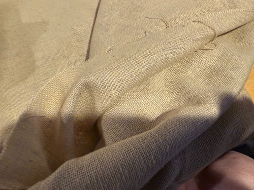 BEIGE Tweed FABRIC 46" X 2 FULL YARDS+ - Picture 2 of 3