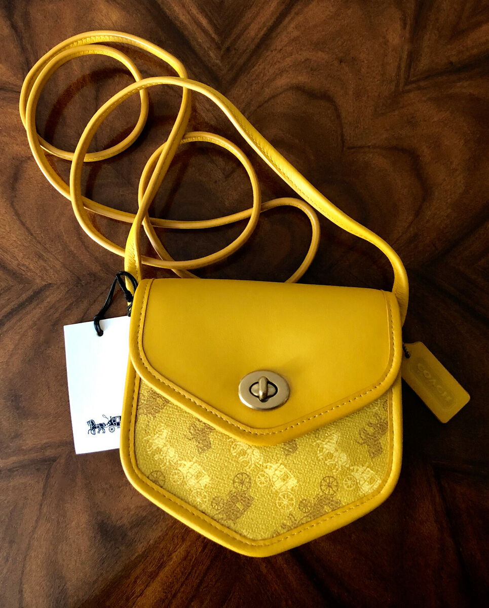 Coach ORIGINALS Horse & Carriage Mini TURNLOCK FLAP POUCH 15 Coach ORIGINALS Horse & Carriage Mini TURNLOCK FLAP POUCH 15
