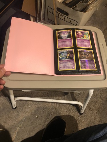 2016-2020 Pokemon Card Lot-118 Cards+63 Energy Cards In Pink Album