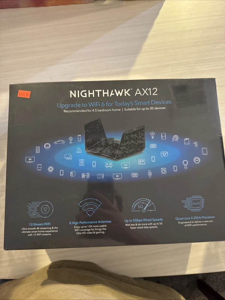 NETGEAR Nighthawk AX12 Dual-Band 12-Stream Wi-Fi 6 Router - Image 3 of 3