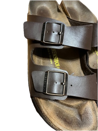 Sandali Birkenstock Arizona regular fit marroni Birko-Flor slide taglia 45 - Foto 6 di 11
