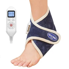JOBYNA Ankle Foot Warmer Heated Ankle Wrap Electric Ankle Heating Pad Sprained A