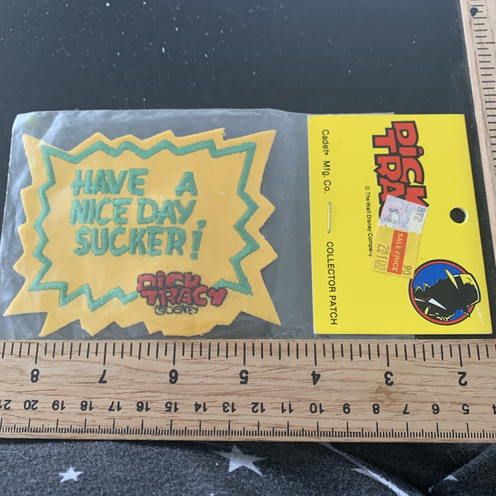 Dick Tracy Lips Souvenir Embroidered Patch Badge Pin Have A Nice Day Sucker