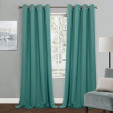Blackout Curtains for Living Room Curtains for 52"W x 95"L Pack of 1 Teal