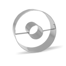 3.1 inch Doughnut Cutter - Stainless Steel 3.1", Silver