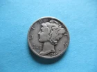 1940-D Mercury Silver Dime VG - F r